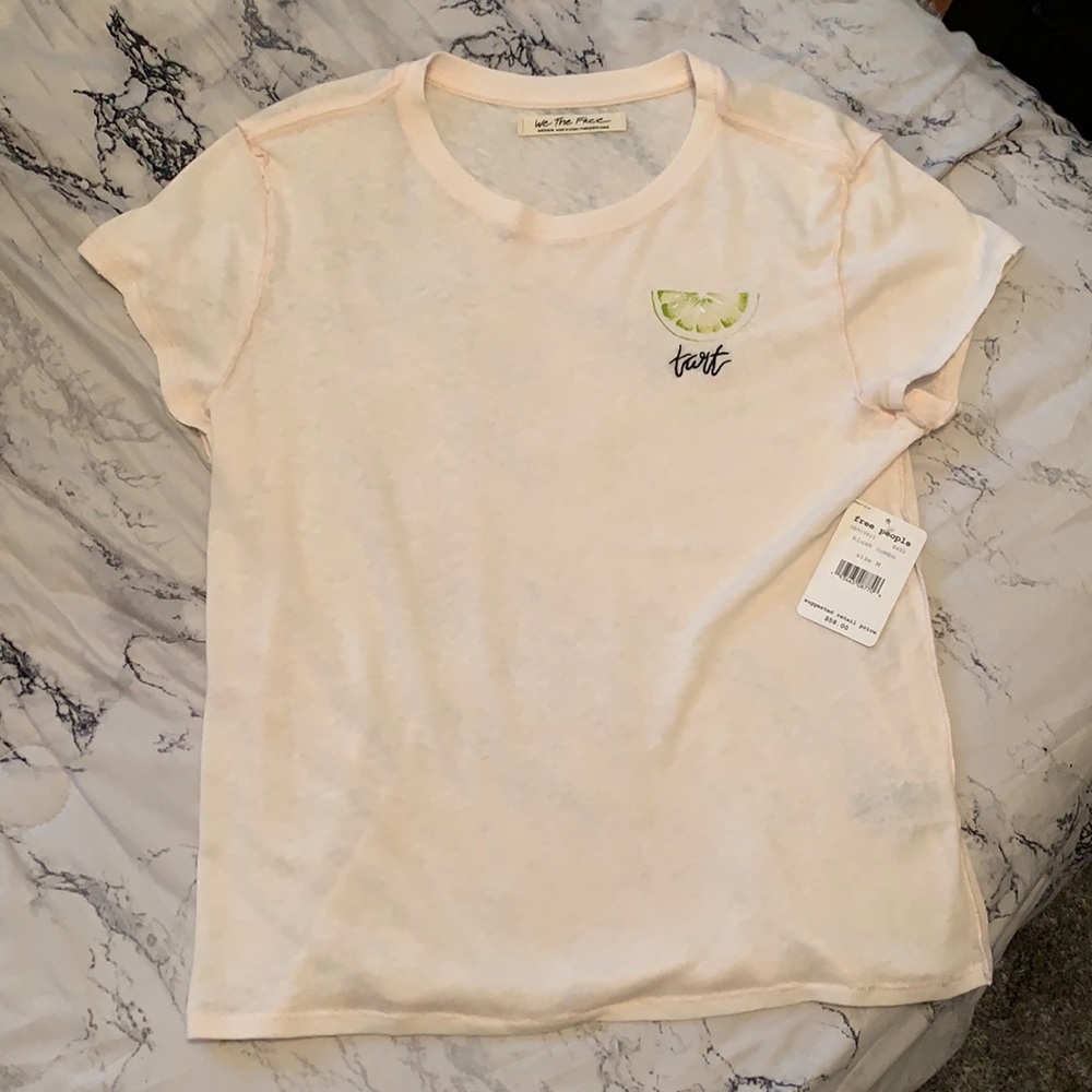 Free People “tart” embroidered shirt